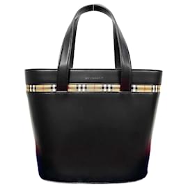 Burberry-Burberry Leather Handbag Leather Tote Bag in Excellent condition-Other