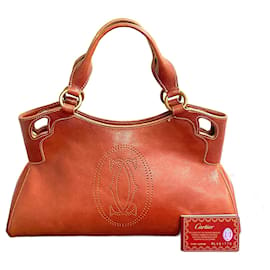 Cartier-Cartier Marcello de Cartier Leather Handbag Leather Handbag in Good condition-Other