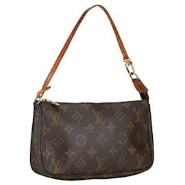 Louis Vuitton-Louis Vuitton Pochette Accessoires Canvas Handbag M51980 in fair condition-Other