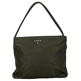 Prada-Prada Tessuto Logo Handtasche Canvas Handtasche in gutem Zustand-Andere