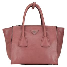 Prada-Prada Twin Pocket Tote  Leather Handbag B2625M in Good condition-Other