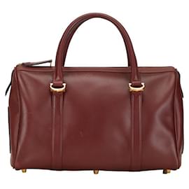 Cartier-Cartier Must de Cartier Boston Bag Reisetasche aus Leder in gutem Zustand-Andere