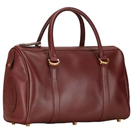 Cartier-Cartier Must de Cartier Boston Bag Reisetasche aus Leder in gutem Zustand-Andere