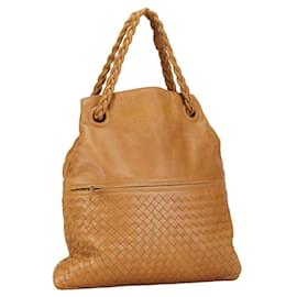 Bottega Veneta-Bottega Veneta Intrecciato Julie Tote  Leather Handbag in Good condition-Other