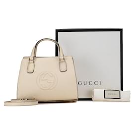 Gucci-Gucci Interlocking G Soho Bag  Leather Handbag 607722 in good condition-Other