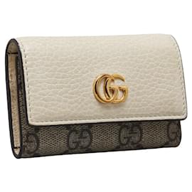 Gucci-Gucci GG Marmont Leather Key Case Leather Key Holder 456118 in good condition-Other