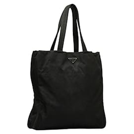Prada-Prada Tessuto Tote Bag Sac cabas en toile en bon état-Autre