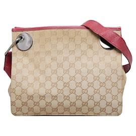 Gucci-Bolso bandolera Gucci GG de lona Eclipse Bolso bandolera de lona 120841 en buen estado-Otro