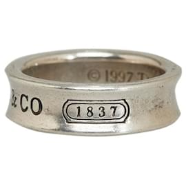 Tiffany & Co-Tiffany & Co SV925 Narrow Ring Silver in Very Good Condition-Silvery