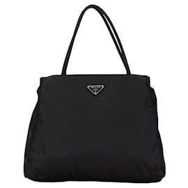 Prada-Prada Tessuto Logo Handbag  Canvas Handbag in Good condition-Other