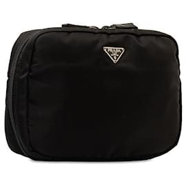 Prada-Prada Tessuto Cosmetic Bag  Canvas Vanity Bag 1N0726 in good condition-Other