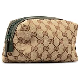 Gucci-Borsa per cosmetici in tela Gucci GG Canvas Cosmetic Pouch in buone condizioni-Altro