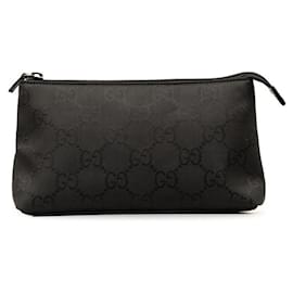 Gucci-Gucci GG Nylon Cosmetic Pouch  Canvas Vanity Bag 73273 in excellent condition-Other