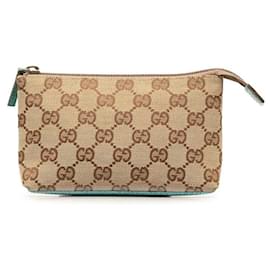 Gucci-Gucci GG Canvas Pouch  Canvas Vanity Bag 115237 in excellent condition-Other