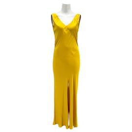 Autre Marque-ASCENO  Dresses T.International S Silk-Yellow