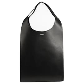 Coperni-Black Leather Tote Bag-Black
