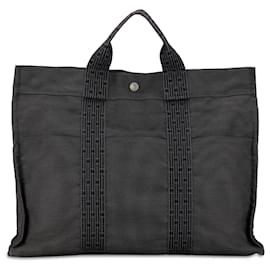 Hermès-Hermès Gray Herline MM Tote-Grey