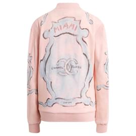 Chanel-CC Pairs / Miami Runway Cashmere Bomber Jacket-Pink