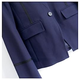 Autre Marque-ME+EM Perfect Work Short Blazer Jacket-Navy blue