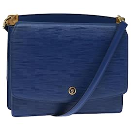 Louis Vuitton-LOUIS VUITTON Sac à bandoulière Epi Grenel Bleu M52362 Auth LV 73029-Bleu