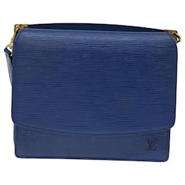 Louis Vuitton-LOUIS VUITTON Epi Grenel Umhängetasche Blau M52362 LV Auth 73029-Blau