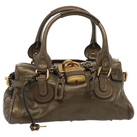 Chloé Borsa a tracolla Chloe Paddington in pelle marrone Auth 73238 Marrone
