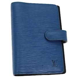 Louis Vuitton-LOUIS VUITTON Epi Agenda PM Day Planner Cover Azul R20055 LV Auth 71947-Azul