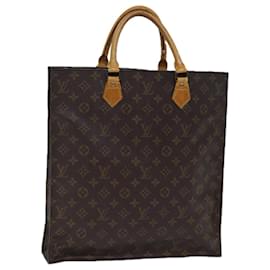 Louis Vuitton-LOUIS VUITTON Monogram Sac Plat Hand Bag M51140 LV Auth 72727-Monogram