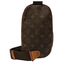 Louis Vuitton-LOUIS VUITTON Monogram Pochette Gange Shoulder Bag M51870 LV Auth 71636-Monogram