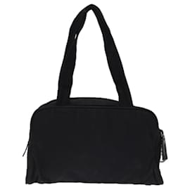 Prada-PRADA Hand Bag Nylon Black Auth bs13285-Black