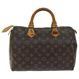 Louis Vuitton-LOUIS VUITTON Monogram Speedy 30 Handtasche M41526 LV Auth 73439-Monogramm