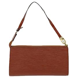 Louis Vuitton-LOUIS VUITTON Epi Pochette Accessoires Pochette Marron M52953 LV Auth th4849-Marron