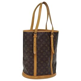 Louis Vuitton-LOUIS VUITTON Monogram Bucket GM Shoulder Bag M42236 LV Auth 73306-Monogram