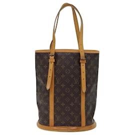 Louis Vuitton-LOUIS VUITTON Monogram Bucket GM Shoulder Bag M42236 LV Auth 73306-Monogram
