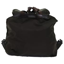 Prada-PRADA Backpack Nylon Khaki Auth 72425-Khaki