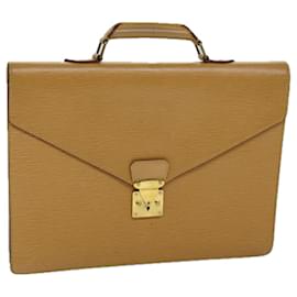 Louis Vuitton-LOUIS VUITTON Epi Serviette Conseiller Briefcase Beige M54429 LV Auth 71628-Beige