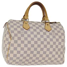 Louis Vuitton-Bolsa de mão LOUIS VUITTON Damier Azur Speedy 30 N41533 Autenticação de LV 73407-Outro