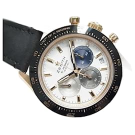 Zénith-ZENITH Chrono Master sports 18KRG white Dial Genuine goods Mens-Black