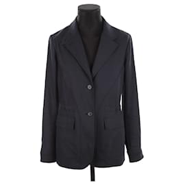 Loro Piana-Chaqueta de algodón-Azul marino