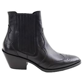 Mellow Yellow Leather boots Black