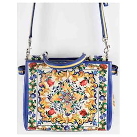 Dolce & Gabbana-Leather shoulder handbag-Multiple colors