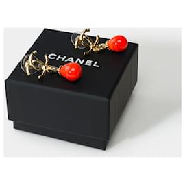 Chanel-CHANEL CC Jewelry in Orange Metal - 101911-Orange