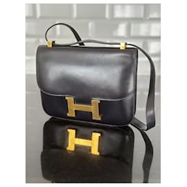 Hermès-Costanza 23cm-Blu navy