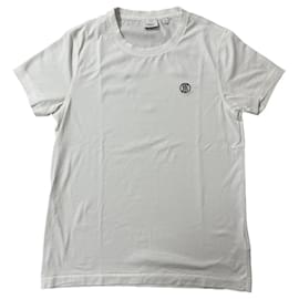 Burberry-White Burberry T-shirt current collection 2024-White