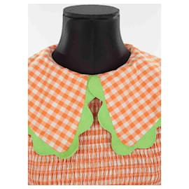Autre Marque-Cotton blouse-Orange