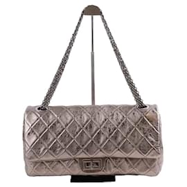 Chanel-Leather shoulder handbag-Silvery