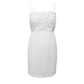 Robe ornée de fleurs La Perla Blanc