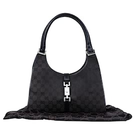 Gucci-Gucci Jackie Shoulder Bag GG Monogram-Black