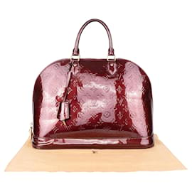 Louis Vuitton-Louis Vuitton Alma GM Vernis Monogram Handbag-Red