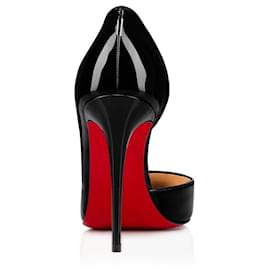 Christian Louboutin-Christian Louboutin Iriza 100 mm Pumps - Lackleder - Schwarz - Damen-Schwarz,Rot